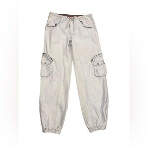 Vintage union bay beige cargo pants with drawstring waist